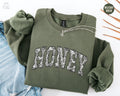 Floral Honey Sweatshirt Toile De Jouy Grandma Crewneck Mothers Day Gift Honey Gifts Coquette Grandma Christmas Honey Sweater Sweatshirt – Aesthetic Look · Must-Have Style