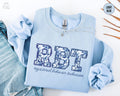 RBT Registered Behavior Technician Sweatshirt Floral Behavior Analyst Gift Toile Aba Therapist Sweater Chinoiserie RBT Graduation Gift Sweatshirt – Aesthetic Look · High-Quality Print
