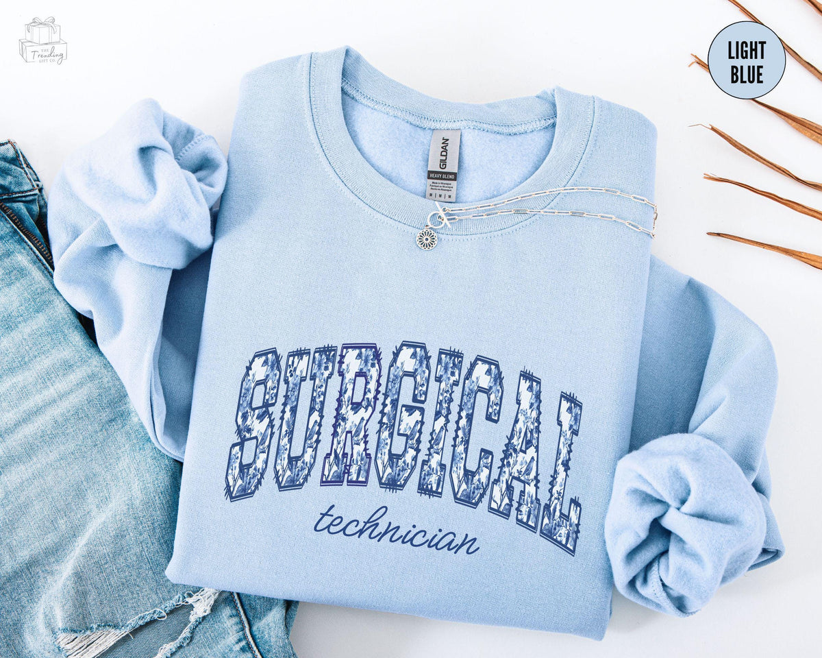 Toile Surgical Technician Sweatshirt Surgical Tech Shirt Certified CST Shirt Chinoiserie Surgery Sweater Tech Week Nursing Shirt Sweatshirt – Everyday Comfort · Top Pick For Any Outfit