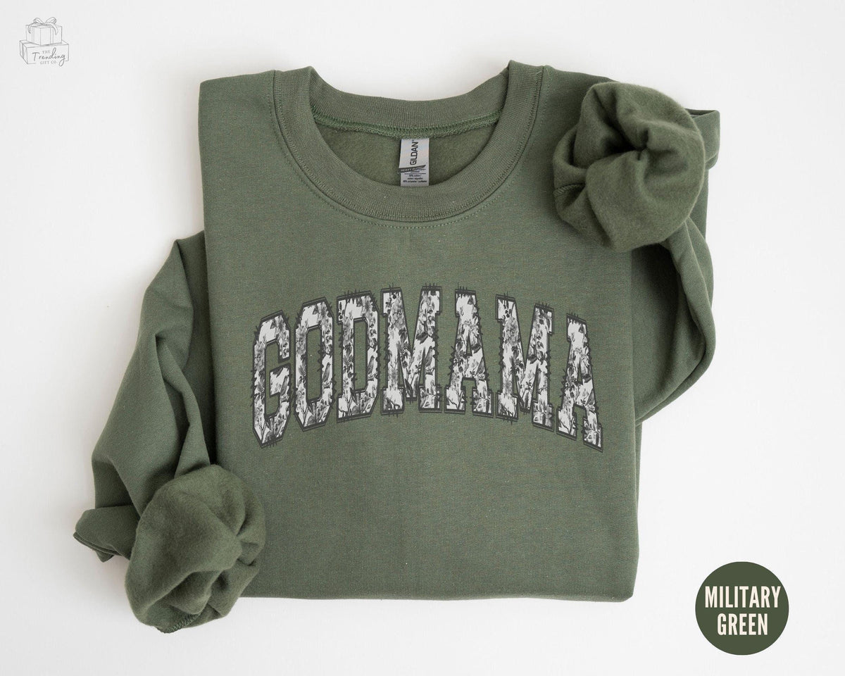 Floral Godmother Sweatshirt Toile De Jouy Godmother Proposal Gift Ideas Aunt Godmother Crewneck Auntie Coquette Mothers Day Gift Sweatshirt – Fan Favorite · Perfect For Daily Wear