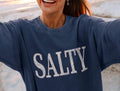 Salty Beach Crewneck Sweatshirt Vacation Beachy Pullover Sweatshirt – Fan Favorite · Great Gift For Fans