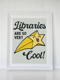 Cute Library Poster Print for Friend Who Loves Libraries School Librarian or Reading Teacher Gift Cute Public Library Poster for Bookworm Graphic Tee – Aesthetic Look · Top Pick For Any Outfit