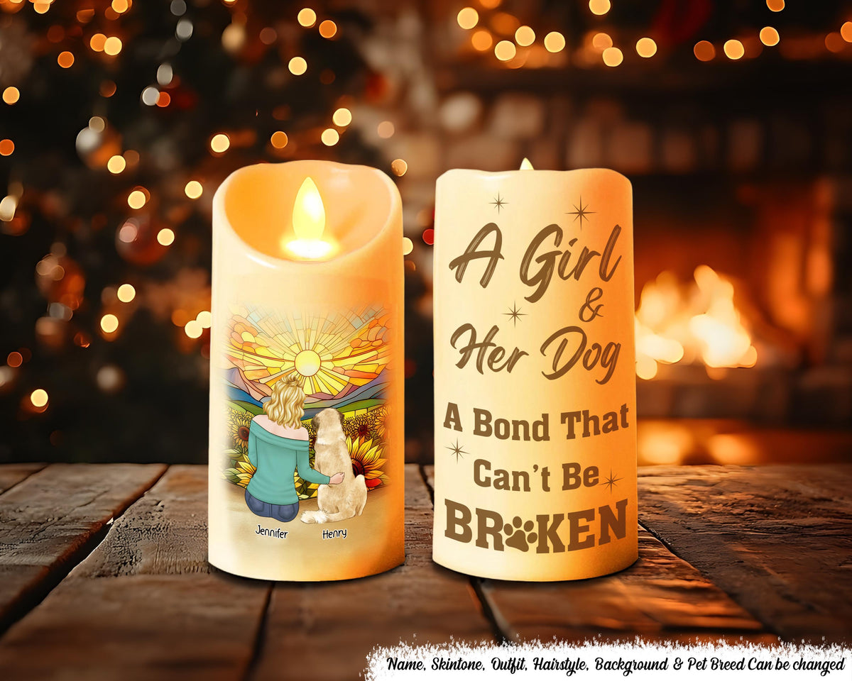 A Link That Can Never Be Severed Memorial Personalized Custom LED Candle Christmas Gift Sympathy Gift For Pet Owner Pet Lover Dog Mom Graphic Tee – Soft Feel · Great Gift For Fans