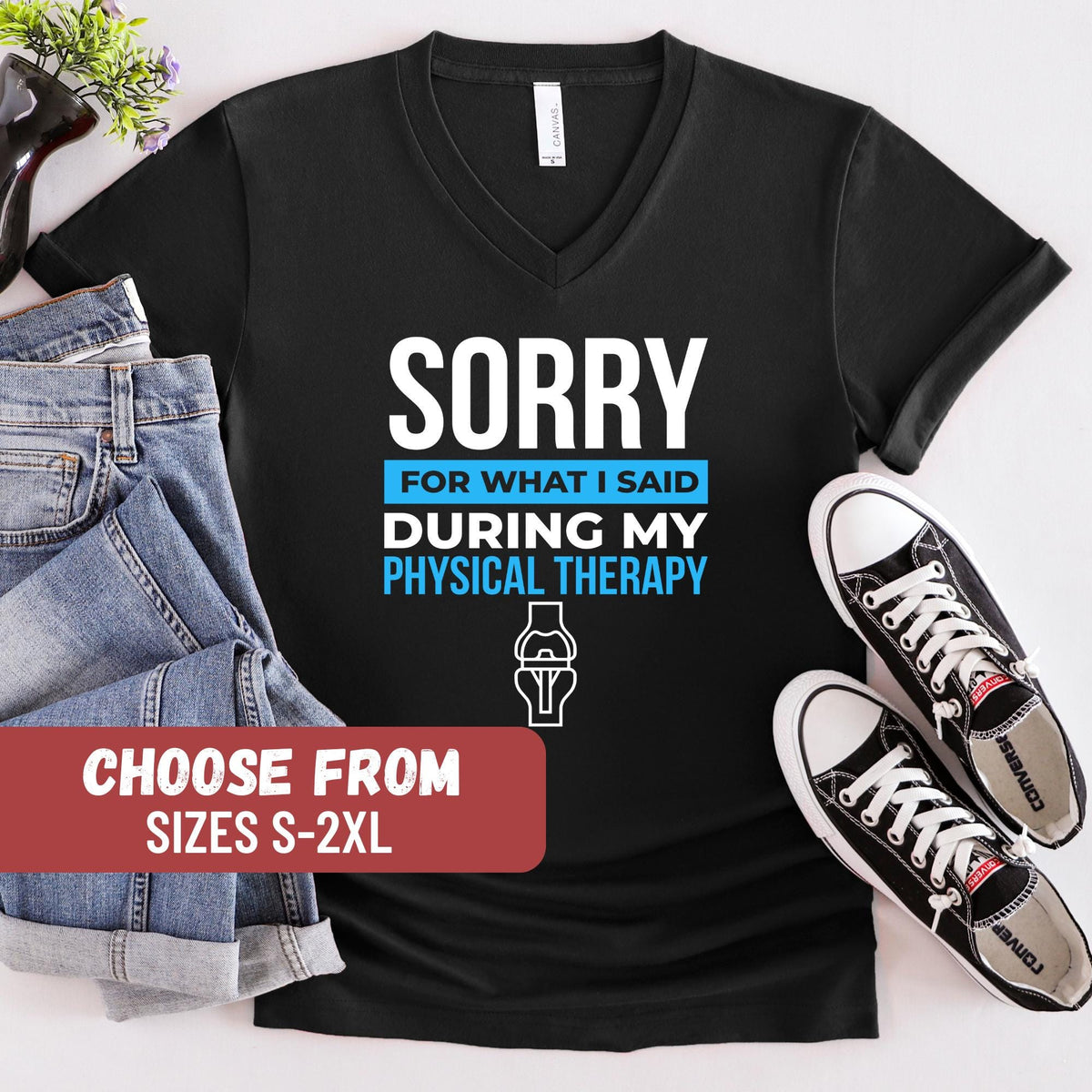 Funny Physical Therapist V Neck Shirt Physical Therapy VNeck Shirt PT VNeck Shirt PT Gift Physical Therapist Appreciation Graphic Tee – Soft Feel · Top Pick For Any Outfit