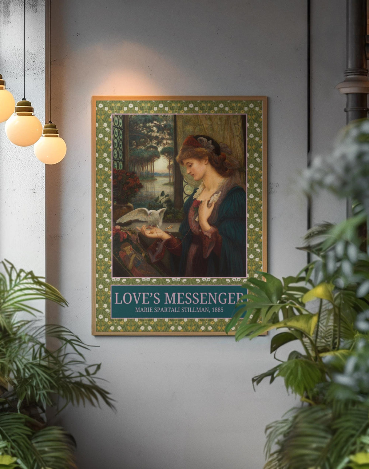 Love39s Messenger by Marie Spartali Stillman Beautiful Floral Art History Poster Print 19th Century Famous Paintings Art Historian Gift Graphic Tee – Soft Feel · Perfect For Daily Wear