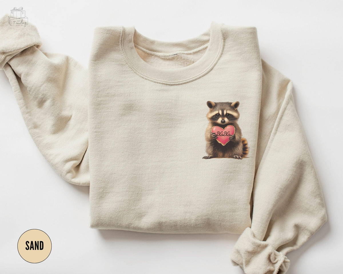 XOXO Sweatshirt Funny Raccoon Shirt Feral Love Valentines Day Heart Shirt Cute Racoon Lover Gift for GirlfriendRetro Valentines Crewneck Sweatshirt – Easygoing Wear · Great Gift For Fans