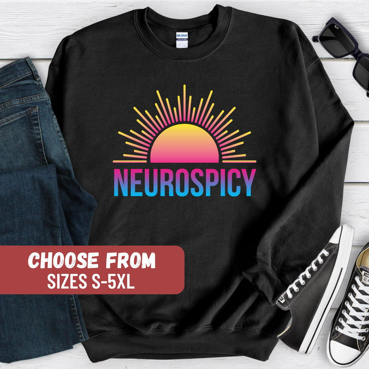 Funny ADHD Sweater ADHD Shirt Funny ADHD Shirt Adhd Sweater Gift For Adhd Cute Adhd Sweatshirt Adhd Gift Neurospicy Sweatshirt Sweatshirt – Easygoing Wear · High-Quality Print