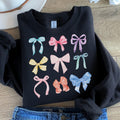 Coquette Sweatshirt Bows Sweatshirt Bow Sweatshirt Coquette Crewneck Coquette Sweater Soft Girl Sweatshirt Bow Sweater Sweatshirt – Premium Graphic · Great Gift For Fans