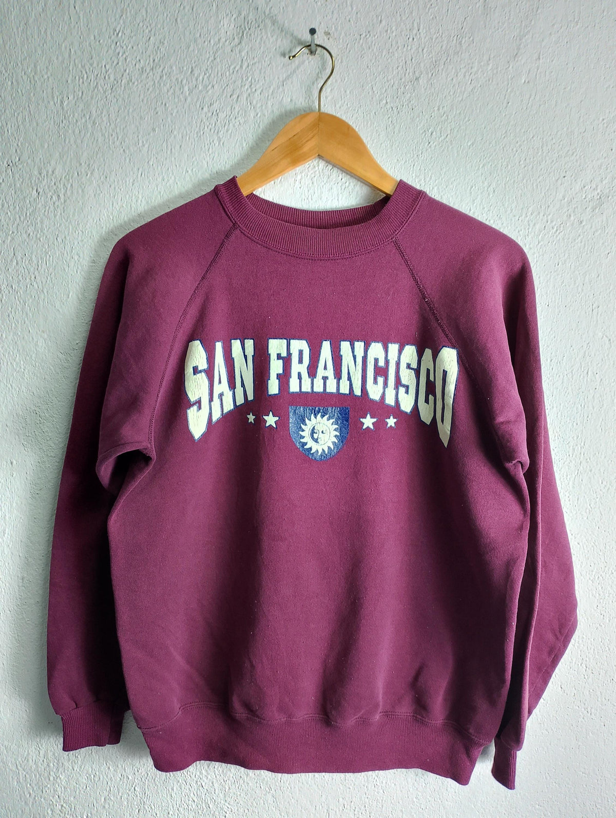 Vintage San Francisco maroon crewneck sweatshirt Medium Sweatshirt – Premium Graphic · Perfect For Daily Wear