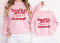 Snacks Are My Love Language Shirt Funny Kid Valentine39s Day Sweater Snacks Lover Childs Gift Gift for children Birthday Gift Food Lover Graphic Tee – Feel-Good Design · Perfect For Daily Wear