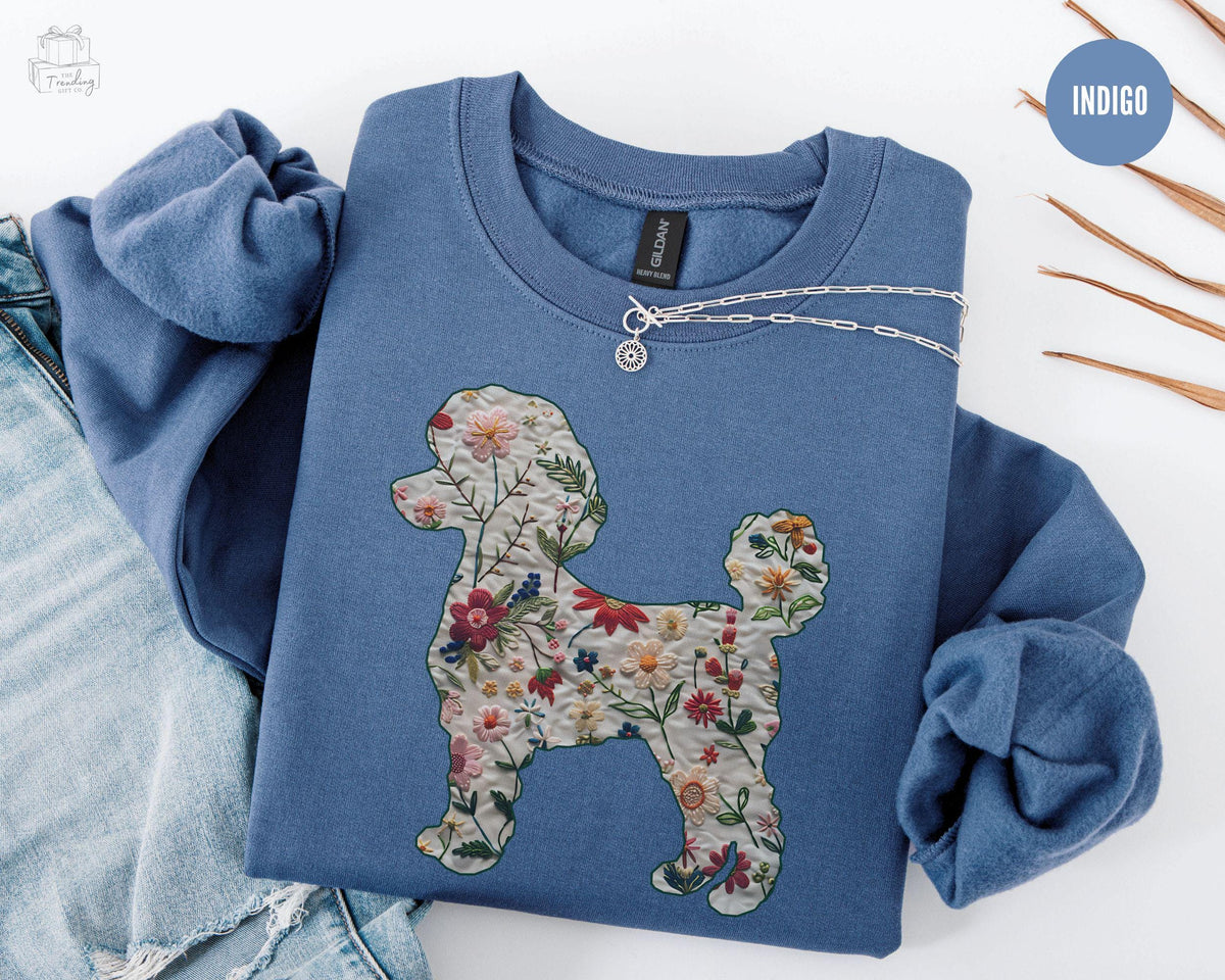 Floral Poodle Sweatshirt Dog Mama Shirt Toy Poodle Mom Sweater Poodle Mom Crewneck Mothers Day Dog Mom Gift For Dog Lover Sweatshirt – Everyday Comfort · Trending Graphic Apparel