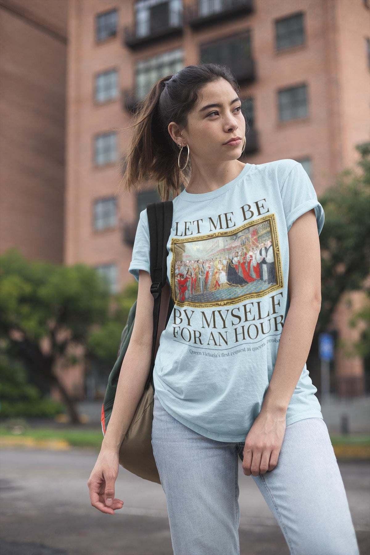 Queen Victoria English History Tee Shirt for Introvert Who Loves Royal History and Being a Cozy Homebody Funny History Teacher TShirt Graphic Tee – Warm & Stylish · Must-Have Style