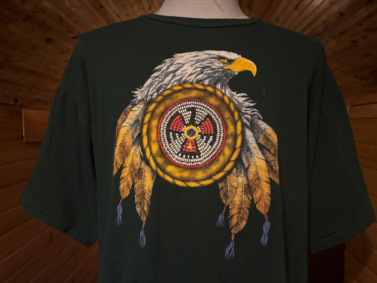 Vintage 9039s Indigenous Bald Eagle Mandala Native American T shirt XXL Graphic Tee – Easygoing Wear · Must-Have Style