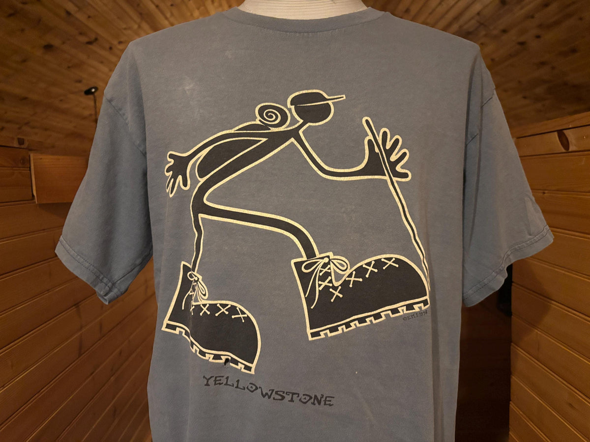 Vintage 9039s Yellowstone National Park Big Foot Hiking T shirt XXL Graphic Tee – Warm & Stylish · Trending Graphic Apparel