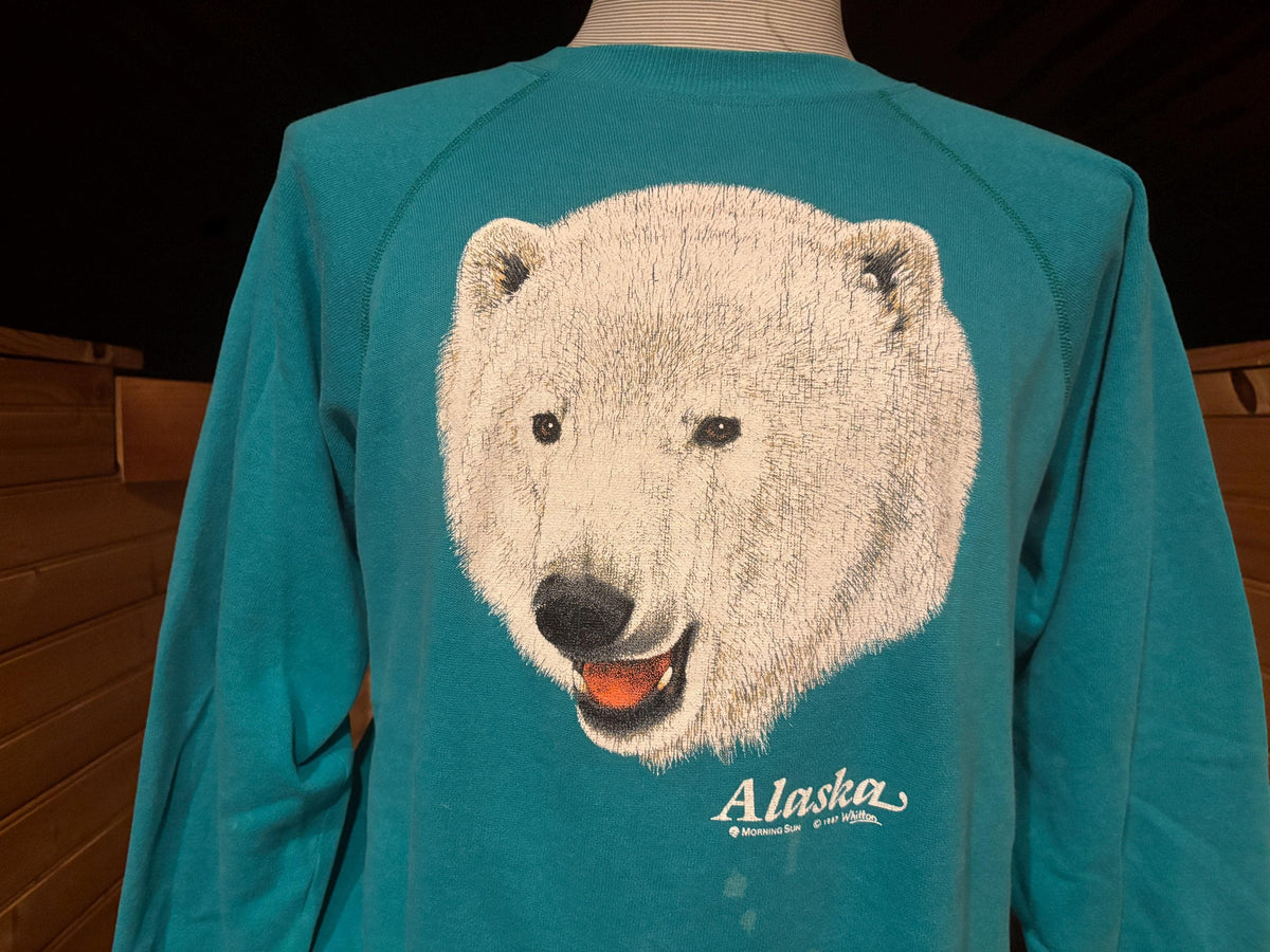Vintage 8039s Alaskan Polar Bear Alaska Crewneck Sweatshirt L Sweatshirt – Cozy Vibes · Perfect For Daily Wear