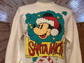 Vintage 9039s Walt Disney Mickey Mouse Santa Mick Christmas Crewneck Sweatshirt L Sweatshirt – Warm & Stylish · Great Gift For Fans