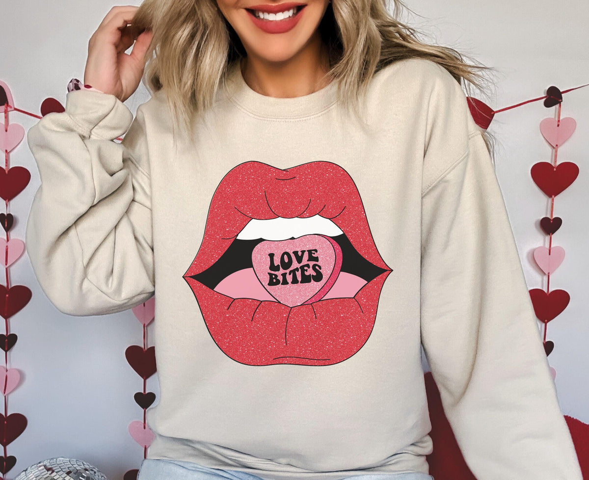 Love Bites Sweatshirt Galentine Sweatshirt Single Valentine Divorce Gift Divorce Shirt Galentine Party Shirt Single Season Sweatshirt – Aesthetic Look · Top Pick For Any Outfit