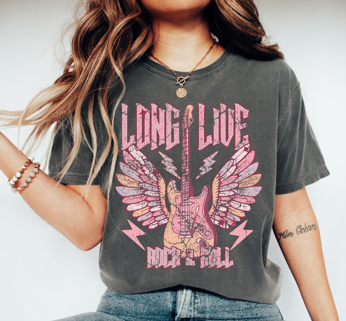 Rock n Roll Tshirt Rock and Roll Shirt Concert Tshirt Concert Tees Festival Shirt Graphic Tee For Women Graphic Tee – Everyday Comfort · Top Pick For Any Outfit