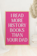 History Buff Poster Print for Historian Sister Who Loves History Books Silly Book Lover Gift Womens History Month Social Studies Teacher Graphic Tee – Premium Graphic · Great Gift For Fans