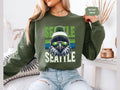 Seattle Football Sweatshirt Unisex Crewneck Sports Fan Gift Team Spirit Apparel Game Day Clothing Seahawk Fan Wear Sweatshirt – Everyday Comfort · High-Quality Print