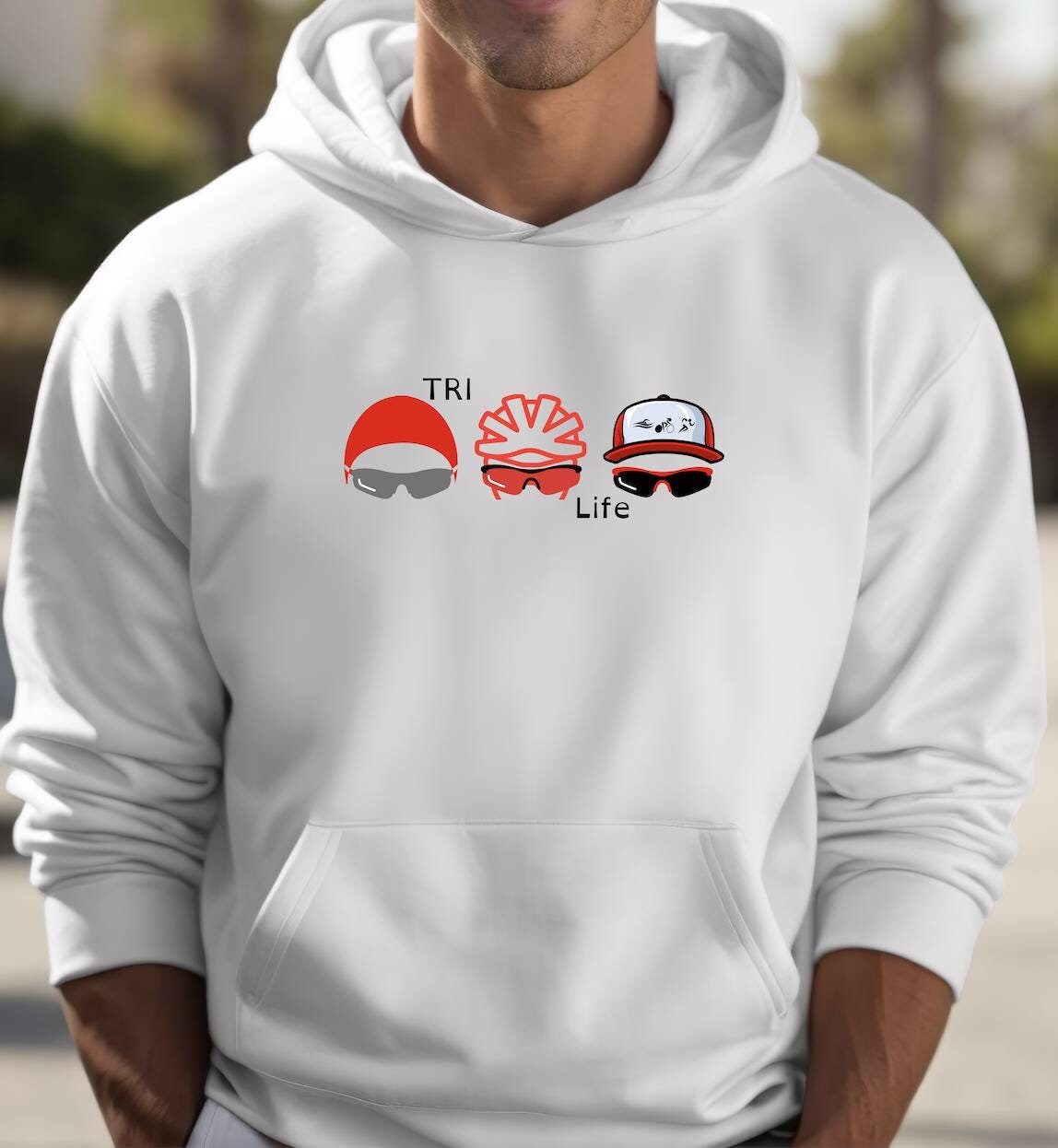Tri Life Hoodie Triathlete Images Triathlon Style Gear Swim Bike Run Hoodie – Bold Style · Great Gift For Fans