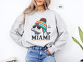 Miami Football Sweatshirt Sports Team Fan Gear Game Day Crewneck Football Fan Gift Dolphins Team Apparel Sweatshirt – Aesthetic Look · Perfect For Daily Wear
