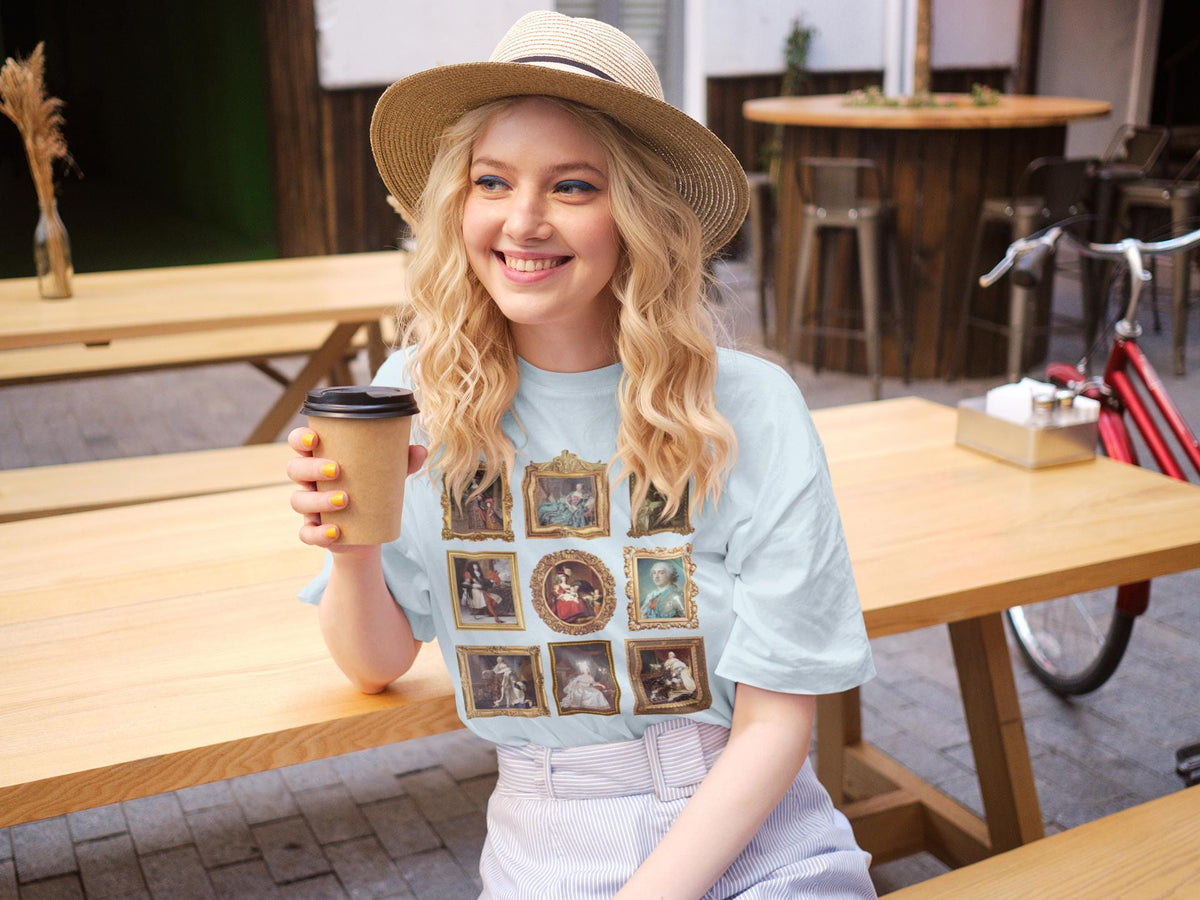 French Royal History Tee Shirt Famous Queens and Kings Marie Antoinette Madame de Pompadour Cute Art History Gift European History Buff Graphic Tee – Fan Favorite · Perfect For Daily Wear