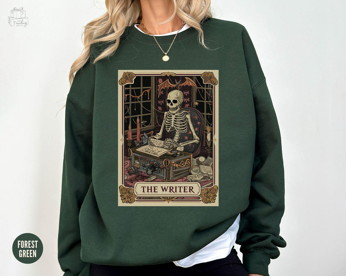Writer Sweatshirt Author Shirt Writer Gifts The Writer Tarot Card Gift For Writer Gifts for Author Writer Crewneck Tarot Card Sweater Sweatshirt – Premium Graphic · Perfect For Daily Wear