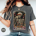Skeleton Coffee Lover Shirt Tarot Card Lover TShirt Sarcastic Skeleton Gothic Valentine Gift for Girlfriend Graphic Tee – Easygoing Wear · Trending Graphic Apparel