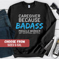 Funny Caregiver Sweatshirt Cute Caregiver Gifts Baby Caregiver Shirt Caregiver Nurse Sweater Home Carer Crewneck Caregiver hoodie Hoodie – Everyday Comfort · High-Quality Print