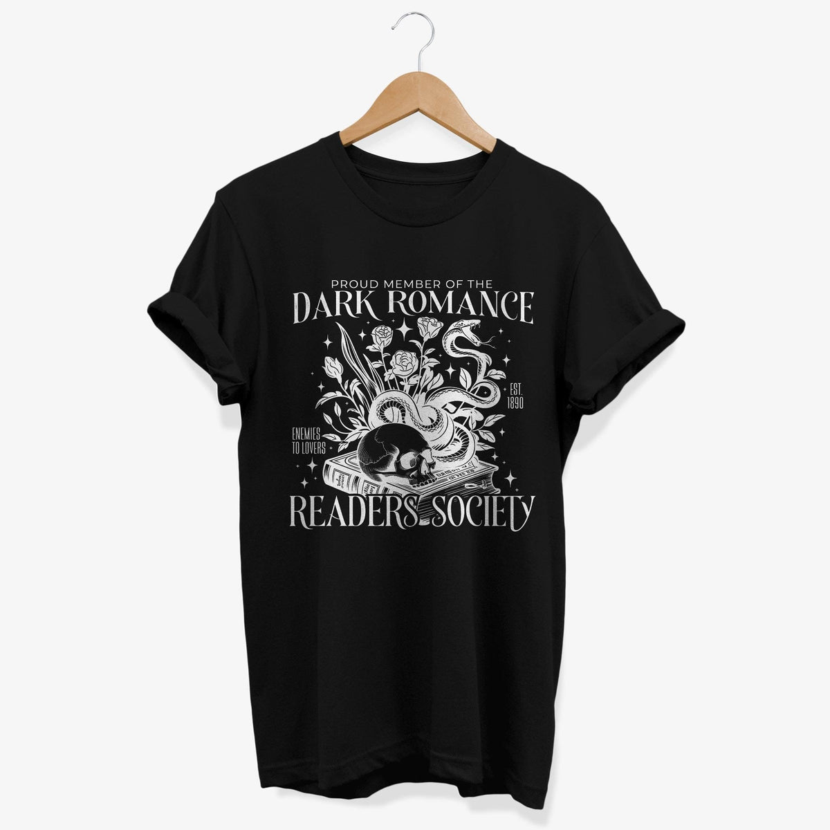 Dark Romance Books T shirt Bookish Clothes Romantasy Reader Gifts Graphic Tee – Aesthetic Look · Must-Have Style