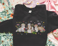 Floral Shih Tzu Sweatshirt for Friend Who Loves Pet Dog Adorable Puppy Mom Gift Cute Dog Mama Present Butterfly Lover Eclectic Grandma Sweatshirt – Soft Feel · Trending Graphic Apparel