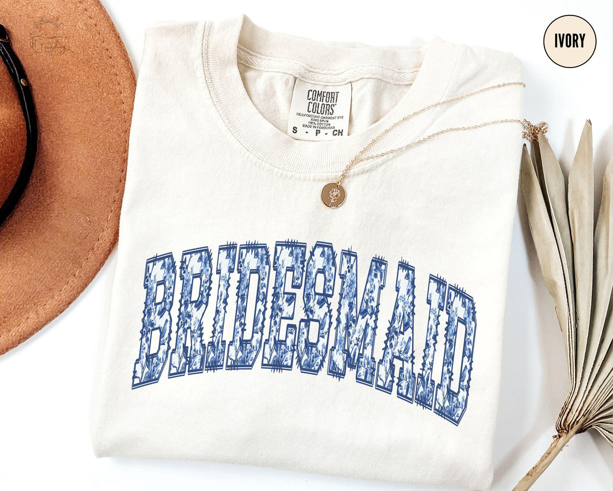Bridesmaid Shirt Bachelorette Bridal Party Tshirt Toile Bridesmaid Group Tee Team Bride Matching Getting Ready Outfit Graphic Tee – Feel-Good Design · Great Gift For Fans