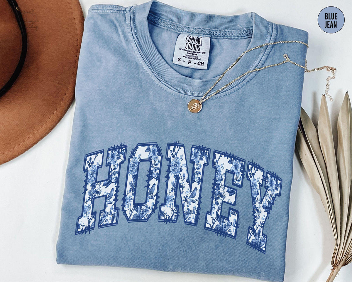 Toile De Jouy Shirt Honey Shirt Mothers Day Gift For Grandma Honey Christmas Gift Coquette Grandma Floral Honey TShirt Graphic Tee – Premium Graphic · Great Gift For Fans