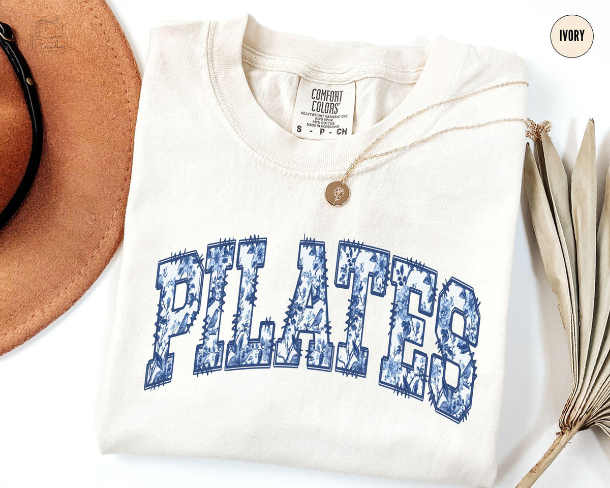 Pilates Shirt Toile Pilates Comfort Colors Shirt Floral Pilates Lover Gift Pilates Coach T Shirt Chinoiserie Pilates Mom Tee Graphic Tee – Cozy Vibes · Must-Have Style