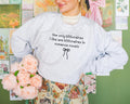 Billonaire Romance Reader Sweatshirt for Feminist Silly Bookish Equal Right Crewneck Democratic Socialist Cute Bookworm Gift with Ribbon Sweatshirt – Cozy Vibes · High-Quality Print