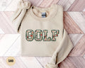 Floral Golf Sweatshirt Golfing Sweater Golf Lover Gift Golfing Crewneck Golf Gifts for Women Cute Golfer Apparel Golf Coach Gifts Sweatshirt – Soft Feel · Must-Have Style