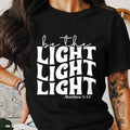 Inspirational Be the Light T Shirt Matthew 5 14 Christian Quote Tee Motivational Bible Verse Shirt Faith based Graphic Tee Graphic Tee – Premium Graphic · Trending Graphic Apparel