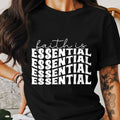 Faith Is Essential T Shirt Inspirational Graphic Tee Positive Vibes Shirt Uplifting Message Top Motivational Apparel Casual Wear Graphic Tee – Bold Style · Great Gift For Fans