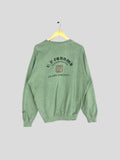 Vintage Renoma Jeans Concept Sweatshirt Renoma Pullover UP Renoma Big Logo Pullover Sweatshirt Green Size L Sweatshirt – Warm & Stylish · High-Quality Print