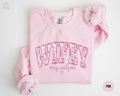Personalized Wifey SweatshirtToile De Jouy New Bride Shirt Custom Bridal Shower GiftFloral Honeymoon CrewneckFiance Getting Ready Outfit Sweatshirt – Bold Style · Trending Graphic Apparel