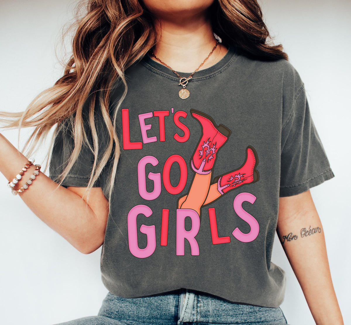 Lets Go Girls Shirt Rodeo TShirt Cowgirl Sweatshirt Country Concert Sweater Western Graphic Tee For Women Sweatshirt – Bold Style · High-Quality Print