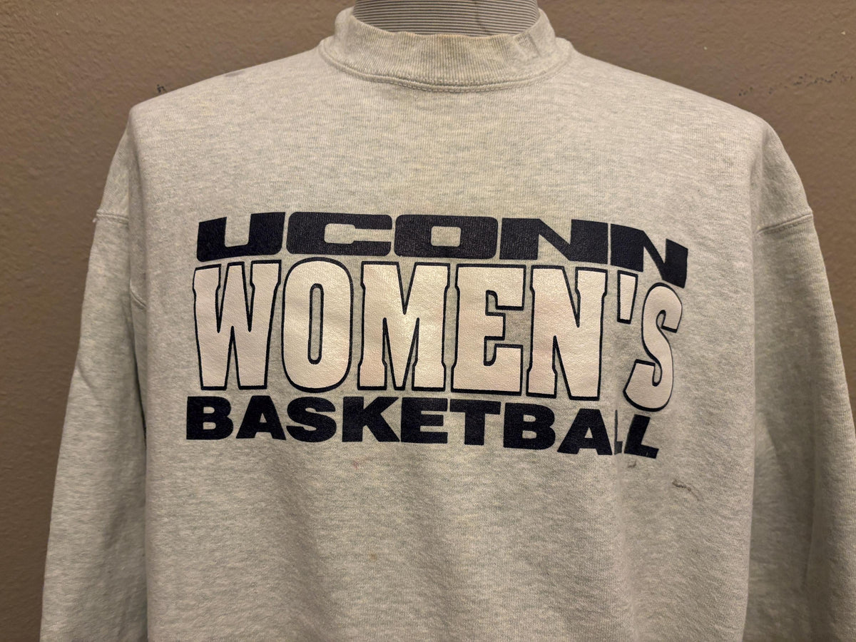 Vintage 9039s UCONN Huskies Womens Basketball University Of Connecticut Crewneck Sweatshirt XXL Sweatshirt – Cozy Vibes · Perfect For Daily Wear