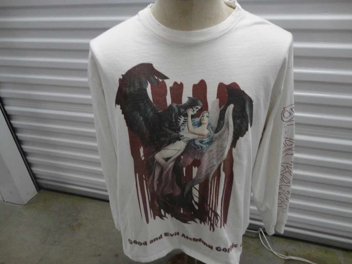Good and Evil Alchemy Gothic Art Blackater Angel Long Sleeve Goth T Shirt Size XL Graphic Tee – Bold Style · Top Pick For Any Outfit
