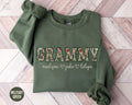 Custom Floral Grammy Sweatshirt with Grandkids Name Personalized Grandma Gift Wildflower Granny Crewneck First Time Grandma Sweater Sweatshirt – Aesthetic Look · Trending Graphic Apparel