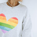 PRIDE Sweatshirt Gay Pride Shirt LGBT Lesbian Shirt Lesbian Clothing Queer Girls Sweatshirt Pride Shirt Women Rainbow Heart Sweatshirt Sweatshirt – Feel-Good Design · High-Quality Print