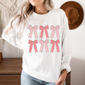 Coquette Bows Sweatshirt Coquette Valentines Day Sweatshirt Coquette Valentines Day Sweater Soft Girl Sweatshirt Pink Bows Sweatshirt Sweatshirt – Feel-Good Design · Must-Have Style
