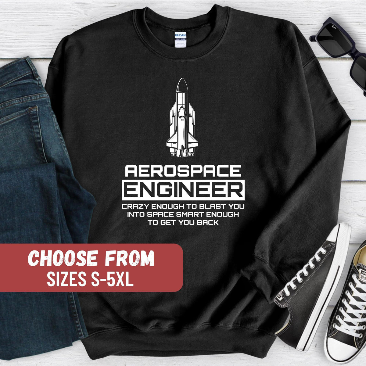 Funny Aerospace Engineer Sweatshirt Aerospace Engineering Shirt Gift Aerospace Engineer Graduate Aerospace Engineering Student Sweatshirt – Feel-Good Design · Great Gift For Fans