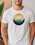 Retro Ride Tee Gravel Road Bike T shirt Mountain Biking Shirt MTB Shirt Mountain Bike Adventure Tee Cyclist Gift Shirt Biker gift Graphic Tee – Soft Feel · Top Pick For Any Outfit