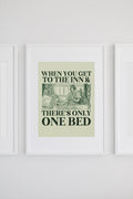Funny Romance Tropes Poster Print for Friend Who Loves Romantasy or Historical Fiction Novels Only One Bed Silly Bookish Gift for Bookworm Graphic Tee – Soft Feel · High-Quality Print